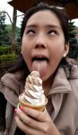 ahegao asian asian_female ice_cream ice_cream cone