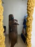 head_mistress black_female braided_hair braids ebony female long_hair mirror mirror_selfie nude nude_female selfie