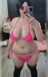 bikini chubby cosplay fat homestuck large_breasts notsafeforcons terezi_pyrope