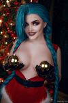 christmas cosplay jinx_(league of legends) kalinka_fox league_of legends tagme
