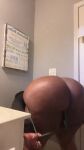 1girl ass ass_clap ass_jiggle big_ass black black_female black_hair clothed clothed_female dark-skinned_female dark_skin female female_focus female_only female_solo jiggle long_hair partially_clothed solo solo_female solo_focus sound theoriginalpeach vertical_video video webm