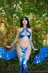 black_hair candylioncos cosplay kitana thighs