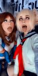 ahegao alicebong cosplay mouth purple_bitch tagme tongue tongue_out webm