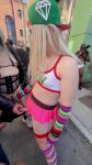 blonde blonde_hair breasts circle_jerk crop_top erection feminine fishnets group handjob hat long_hair masturbation multiple_penises mutual_masturbation nipples outside pornstar pov public shiri_allwood shoes skirt small_penis sound standing tattoo testicles transgender trap watch