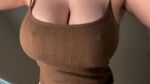 1girl breast_jiggle breasts breasts_out clothed clothed_female female_focus female_only female_solo head_out_of_frame huge_breasts jiggle looking_at_viewer nipples no_sound solo solo_female solo_focus video webm