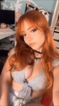 looking_at_viewer name_request orange_hair photo redhead selfie source_request tagme