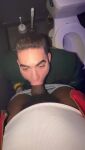 2boys bbc black_male dark-skinned_male ear_piercing faceless_male fellatio gay interracial male male_only music_in background oral penis pov pubic_hair public_bathroom sound sourced toilet tommy18h twitter vertical vertical_video video webm
