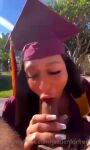 bbc big_breasts blowjob boobs breasts cum cum_in_mouth ebony graduation graduation_cap handjob jaadenforfree public public_nudity slapping_penis_on_tongue sucking_finger sucking_thumb tagme titfuck tits titties webm