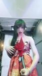 asian black_hair crossdresser cum cute ejaculation erection femboy lipstick makeup male_masturbation masturbation moaning niki_tivia penis pov_male testicles trap webm