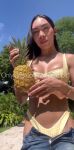 1shemale breasts from_below gingham masturbation outdoor pineapple plant_fucking plant_humping plant_sex serjarabbit thong_aside trans trans_female transgender yellow_bikini yellow_bikini top yellow_thong