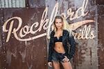 1girl 2018 black_clothes black_jacket black_top blonde_hair clothed clothed_female denim_shorts dutch female female_only fhm fhm_nederland jacket looking_at_viewer sfw shelly_sterk shorts solo solo_female