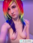 babyface bluesky boobs camgirl canadian canadian_female cosplay cosplayer cute cute_face fansly female female_only magicalmysticva onlyfans onlyfans_model onlyfans_username petite rainbow_hair solo solo_female streamer topless topless_female twitter wig