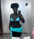 1girl african african_female big_boobs big_breasts big_thighs big_tits bikini bikini_bottom bikini_top black_female black_hair blue_bikini blue_panties bra breasts cellphone chele.tuntum curly_hair curvaceous curvy curvy_female curvy_figure curvy_hips dark-skinned_female dark_hair dark_skin earrings ebony female female_focus female_only hourglass_figure huge_boobs huge_breasts huge_thighs huge_tits image large_boobs large_breasts large_thighs large_tits non-nude panties phone photo selfie skirt solo_female solo_focus sourced swimsuit thick_thighs very_dark skin voluptuous voluptuous_female wide_hips wide_thighs
