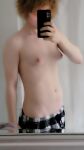 1boy busty_boy femboy jackraidenlol selfie small_breasts smooth_skin