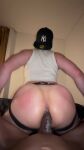 2boys anal anal_sex ass backwards_cap bbc black_male cap darius_del ray dark-skinned_male faceless_male gay hat interracial jockstrap latino male male_moaning male_only moaning penis pov sound sourced twitter vertical vertical_video video webm