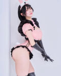 asian ass big bunny_girl gloves leotard thighs