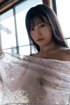1girl asian asian_female black_hair breasts female female_only japanese japanese_female jav long_hair medium_breasts nipples nipples_visible through clothing panties pubic_hair pubic_hair visible through clothing robe see-through see-through_clothing see-through_panties solo straight_hair takahashi_shoko topless
