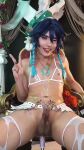 1boy anal animated asian braid cosplay dildo erection fuck_machine genshin_impact highres jewelry male_masturbation masturbation moaning navel necklace nipples penis photo_(medium) pubic_tattoo real_life sex_toy solo sound spread_legs tagme tattoo testicles trap velvetchann venti_(genshin impact) venti_(genshin impact) (cosplay) video wig