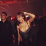 bouncing_breasts brown_hair cleavage dancing gif party