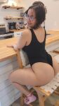 1girl ass ass_focus ass_jiggle big_ass black_hair bluebeari3 bouncing_ass chair female female_only glasses instagram large_ass music sitting sitting_on chair socks solo solo_female sound tagme tattoo thick_thighs webm wide_hips
