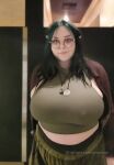 1girl breasts chubby chubby_female female female_only glasses huge_breasts long_hair misscxxt nipples no_sound onlyfans plump solo solo_female tagme webm