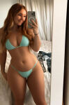 26 australia bed bedroom bikini bisexual bisexual_(female) blue_bikini cheating cheating_girlfriend female girlfriend mirror mirror_selfie redhead selfie smile