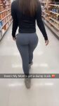 1boy 1girl ass caption dat_ass female incest incest_caption leggings male mommy mother_and son no_sound penis text tight_fit walking webm